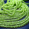 10 x strand - whoalsell -- 14 inches - so - gorgeous - parrot - green - peridot - micro faceted - beads size 3 mm approx